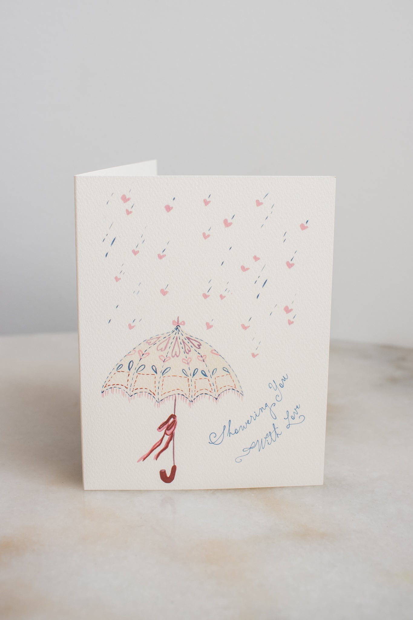 Showered With Love Bridal Shower Card
