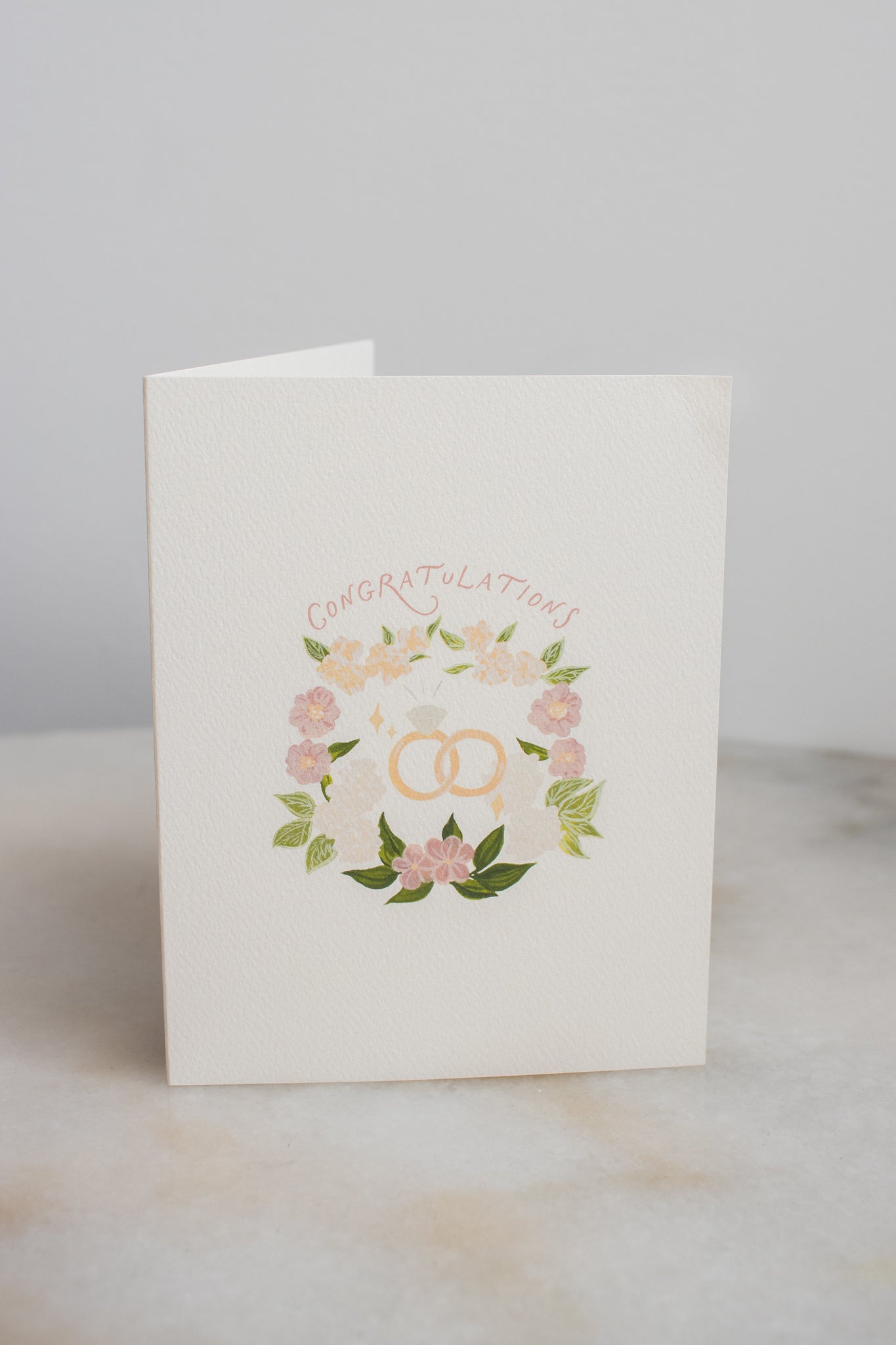 Congratulations Wedding Rings Card