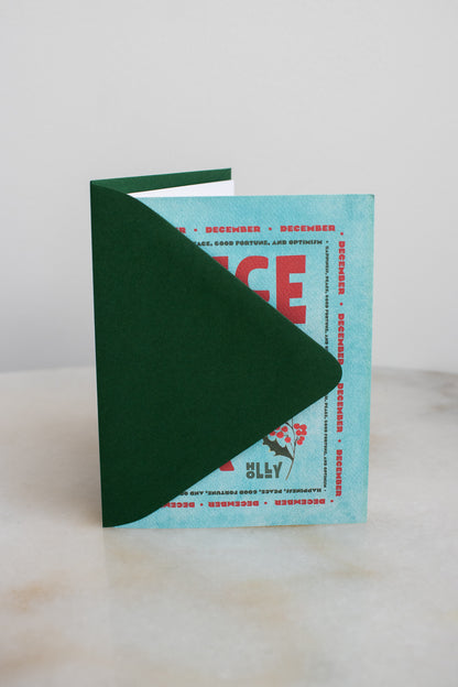 December Birth Month Flower Card