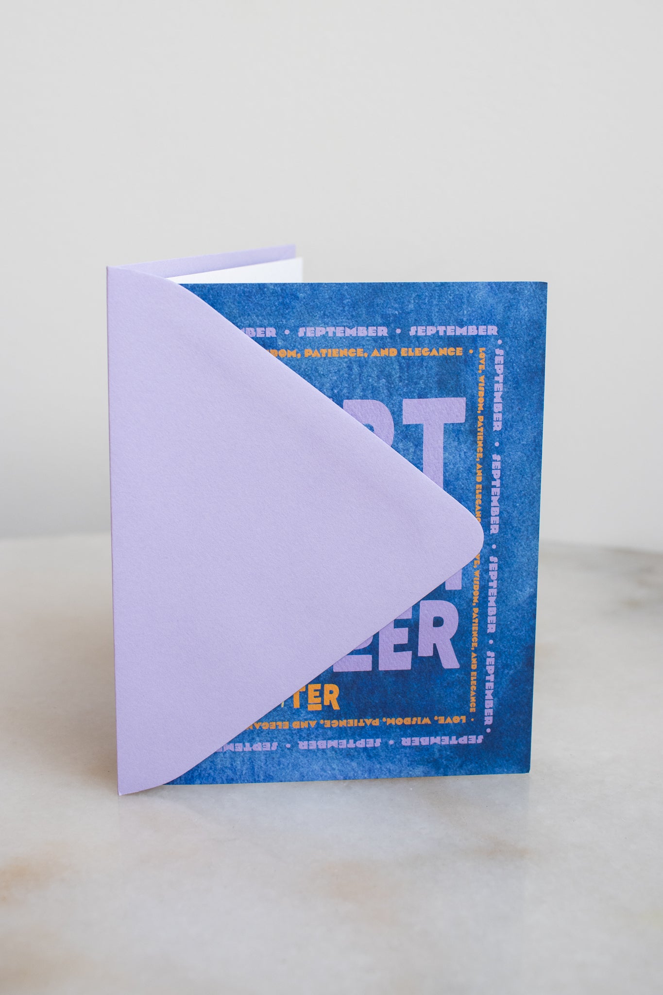 September Birth Month Flower Card