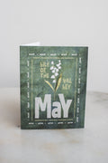 May Birth Month Flower Card