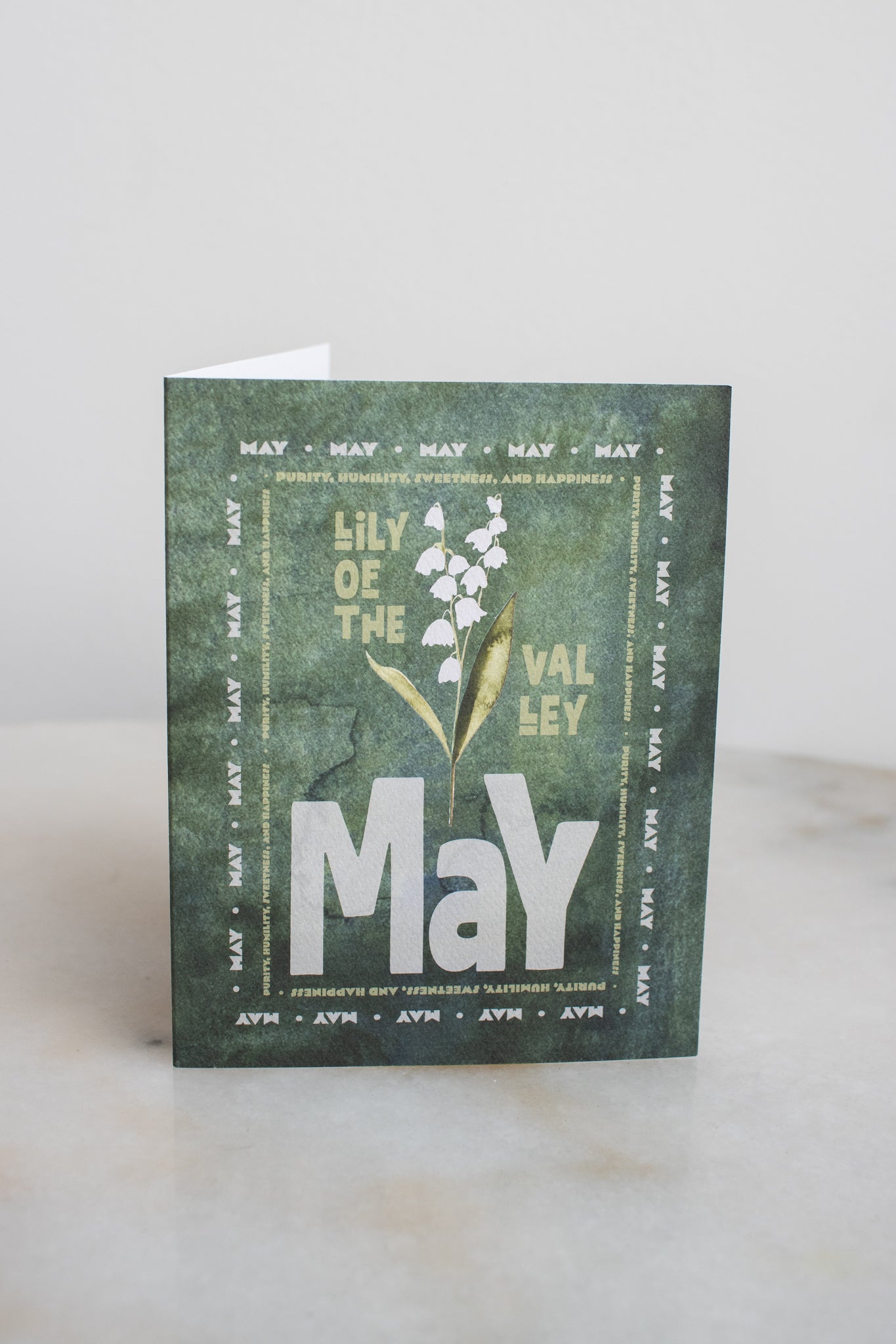 May Birth Month Flower Card