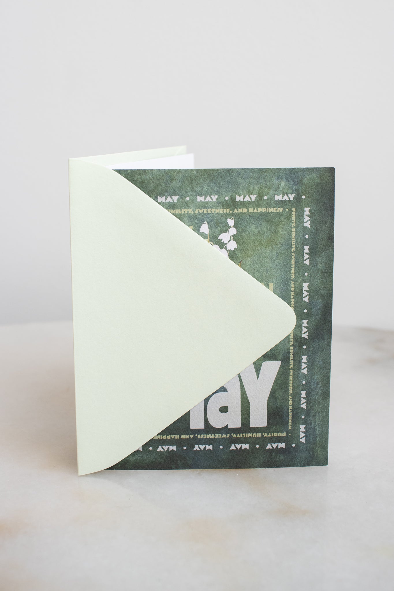 May Birth Month Flower Card