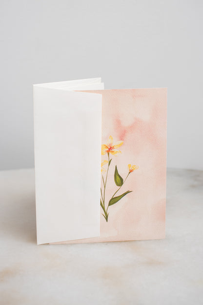 Yellow Wildflower Card