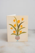 Yellow Tulip Vase Card