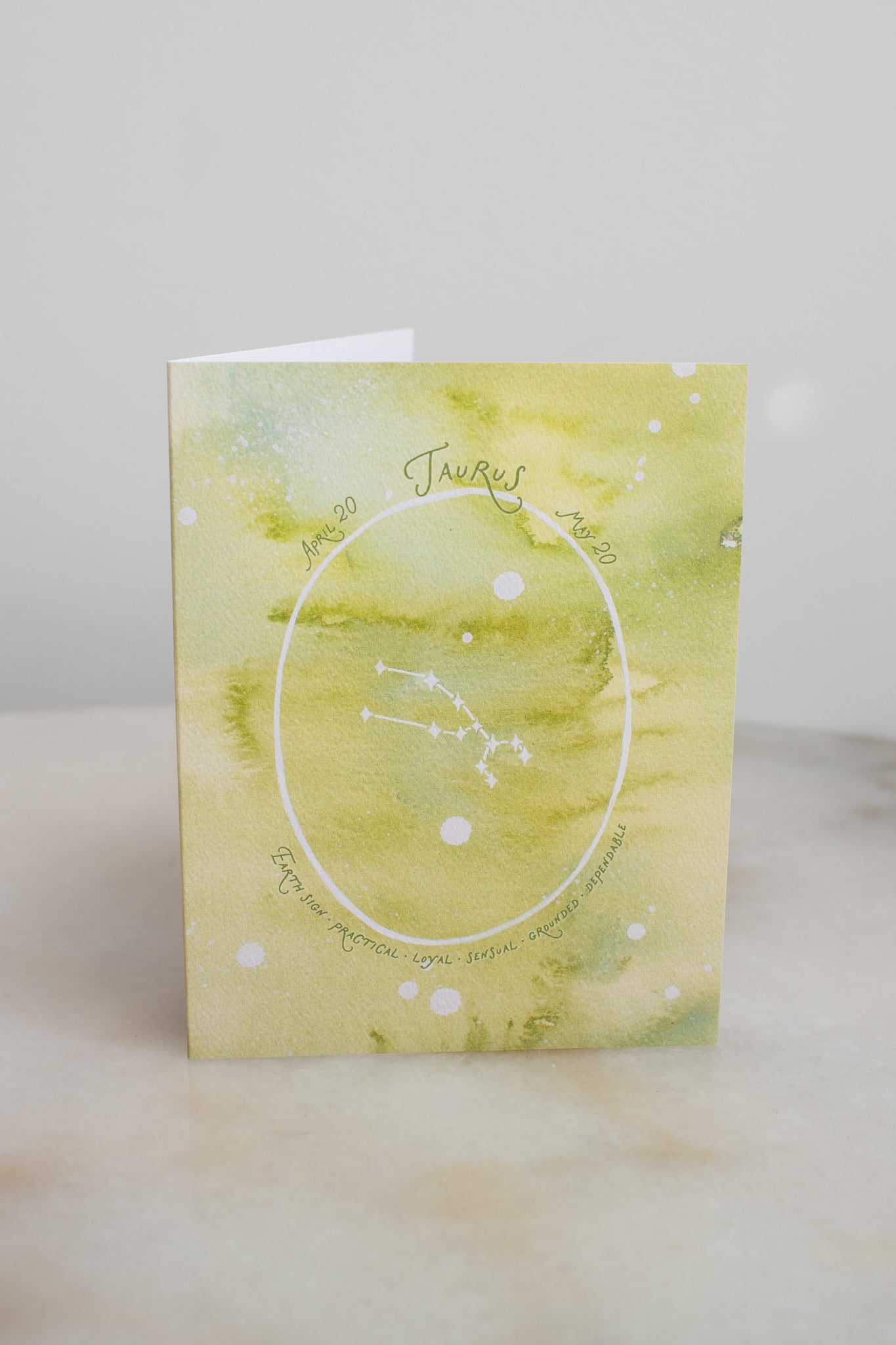 Taurus Constellation Card