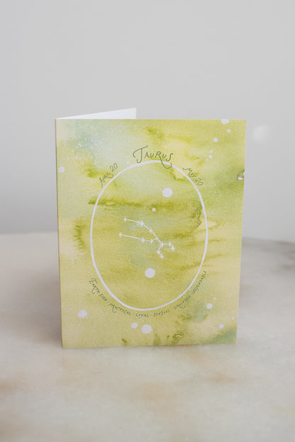 Taurus Constellation Card
