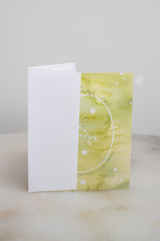 Taurus Constellation Card