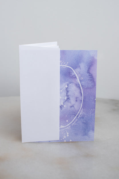 Aquarius Constellation Card