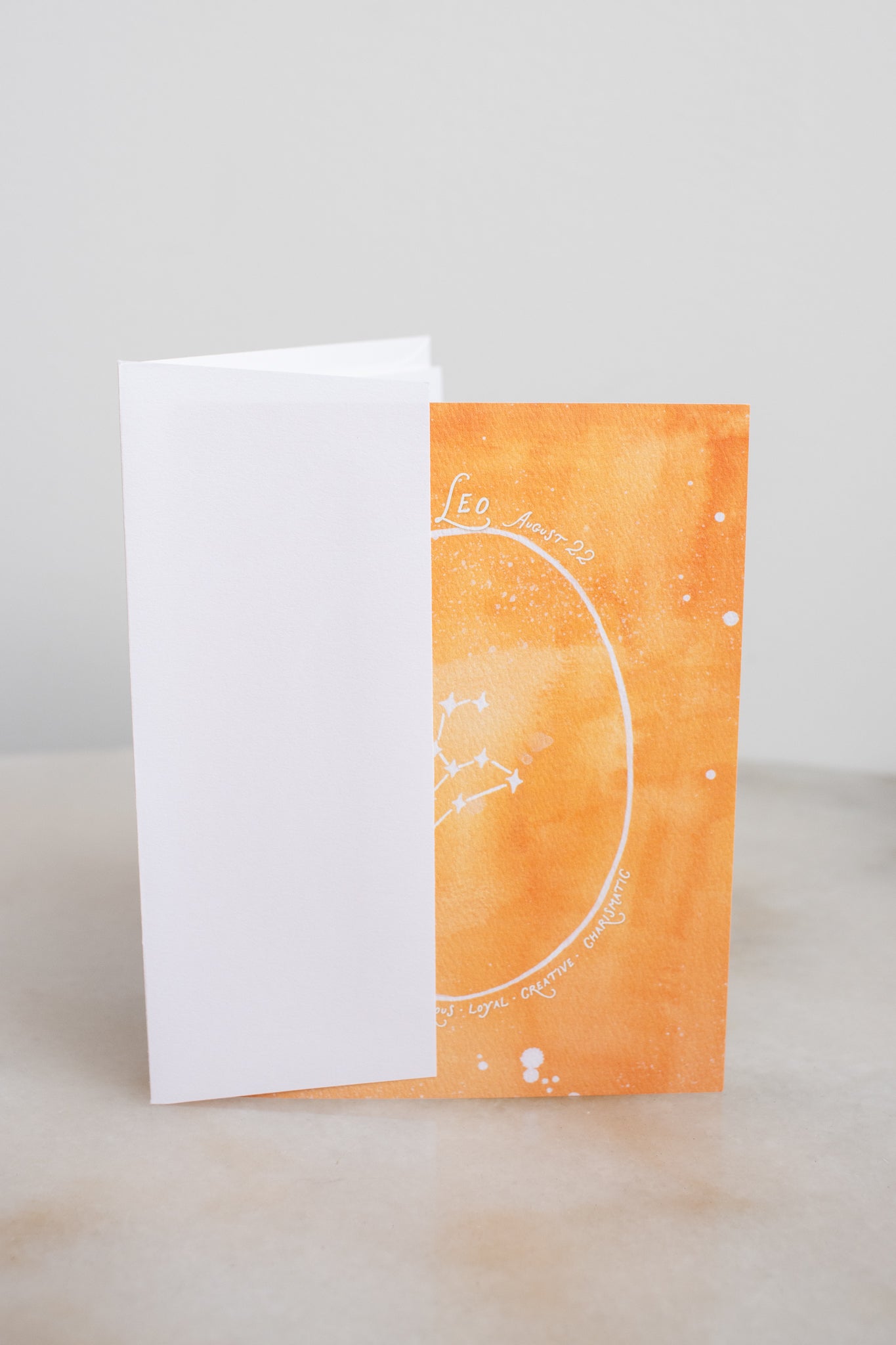 Leo Constellation Card