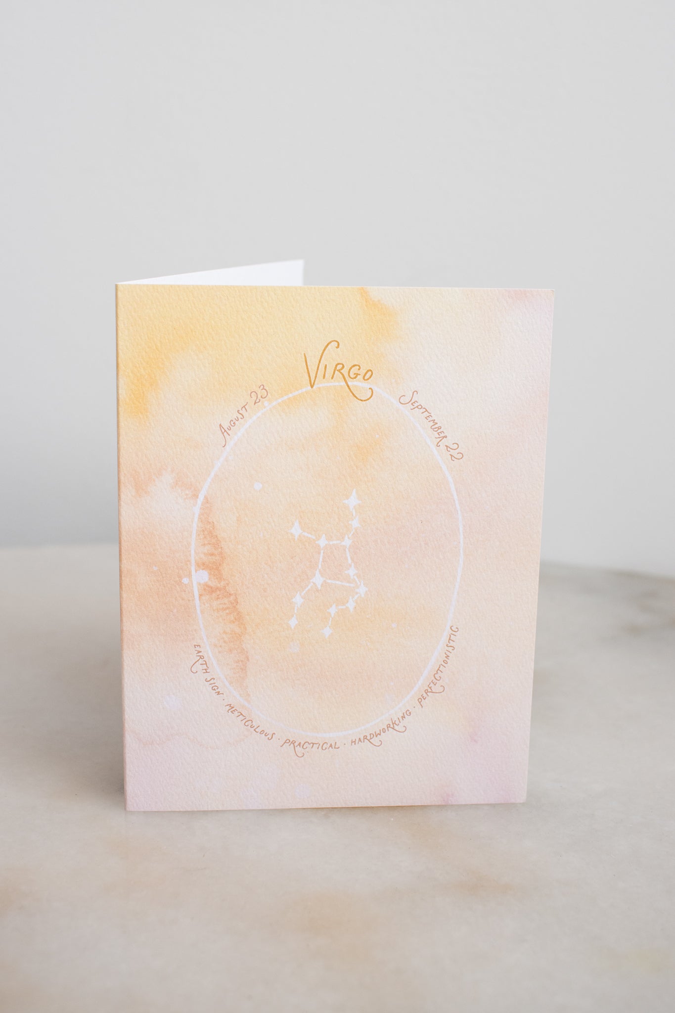 Virgo Constellation Card