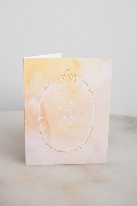 Virgo Constellation Card