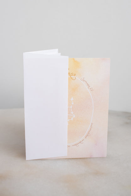 Virgo Constellation Card