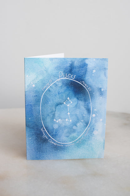 Pisces Constellation Card