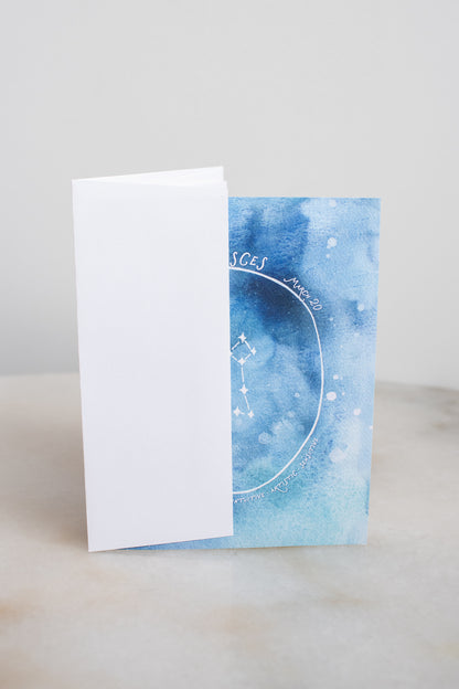 Pisces Constellation Card