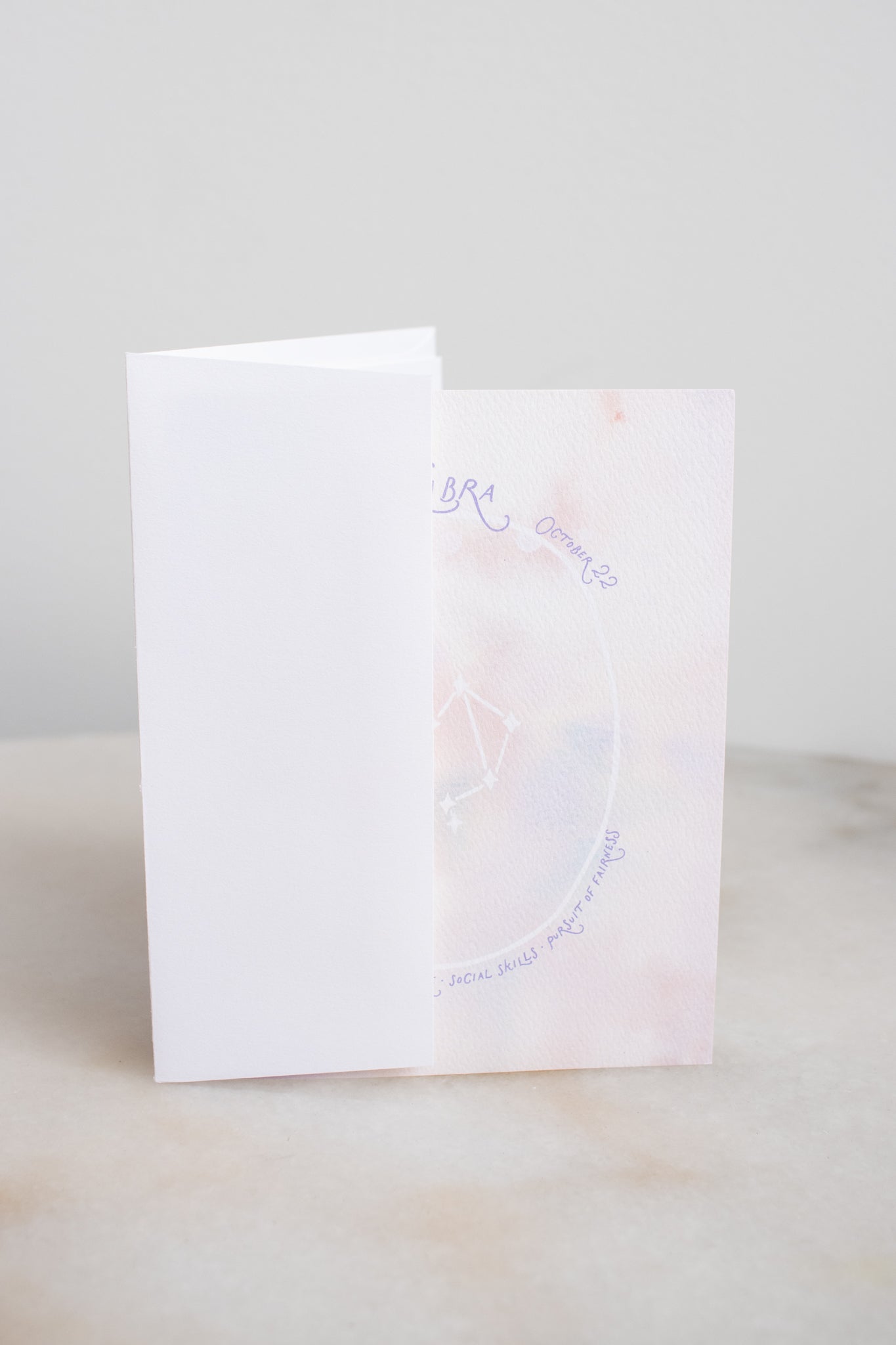 Libra Constellation Card
