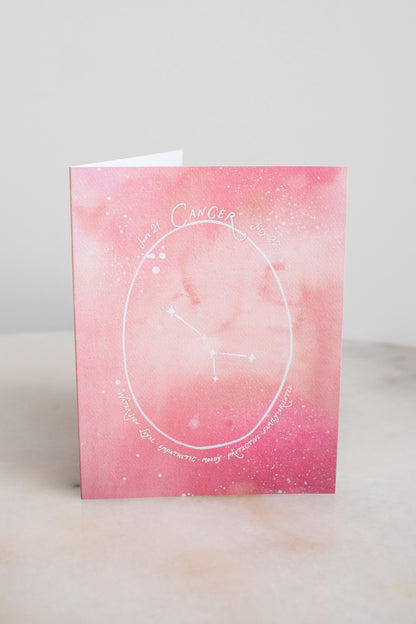 Cancer Constellation Card
