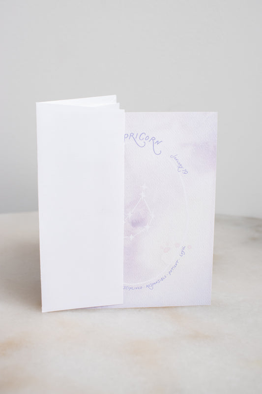 Capricorn Constellation Card