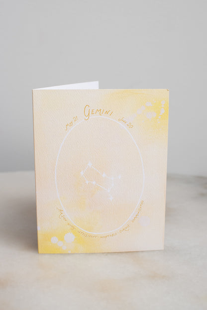 Gemini Constellation Card