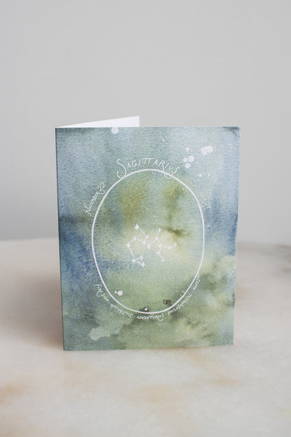 Sagittarius Constellation Card