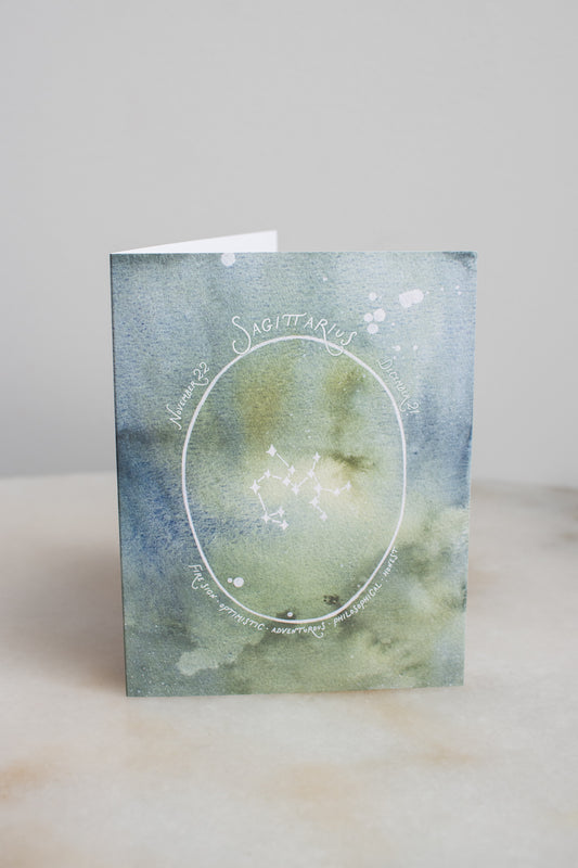 Sagittarius Constellation Card