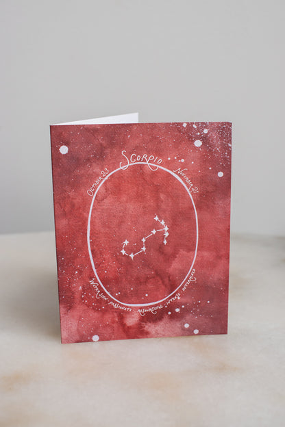 Scorpio Constellation Card