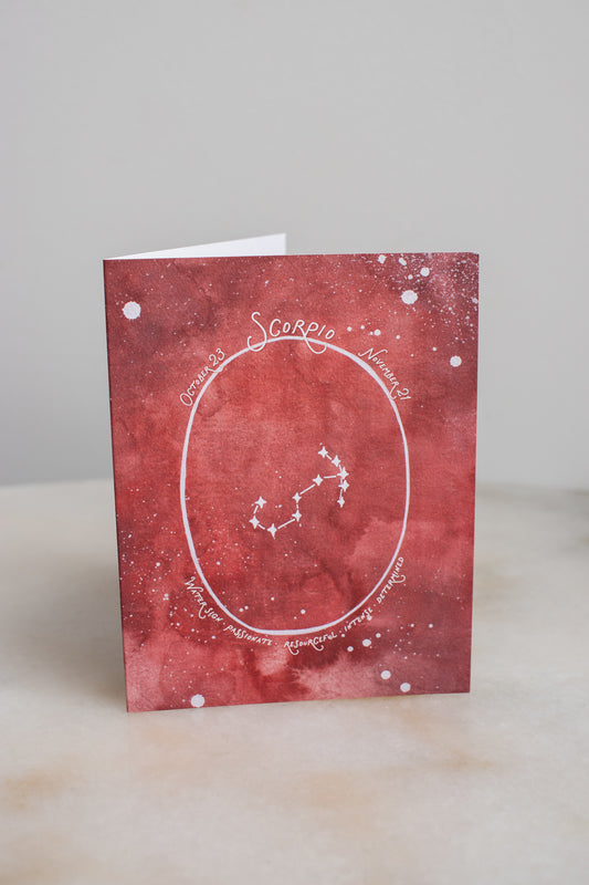 Scorpio Constellation Card