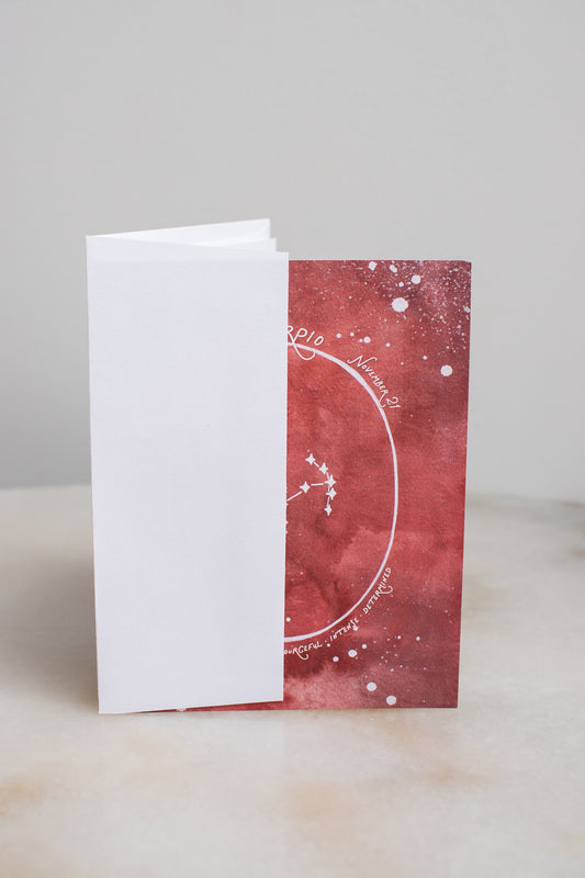 Scorpio Constellation Card