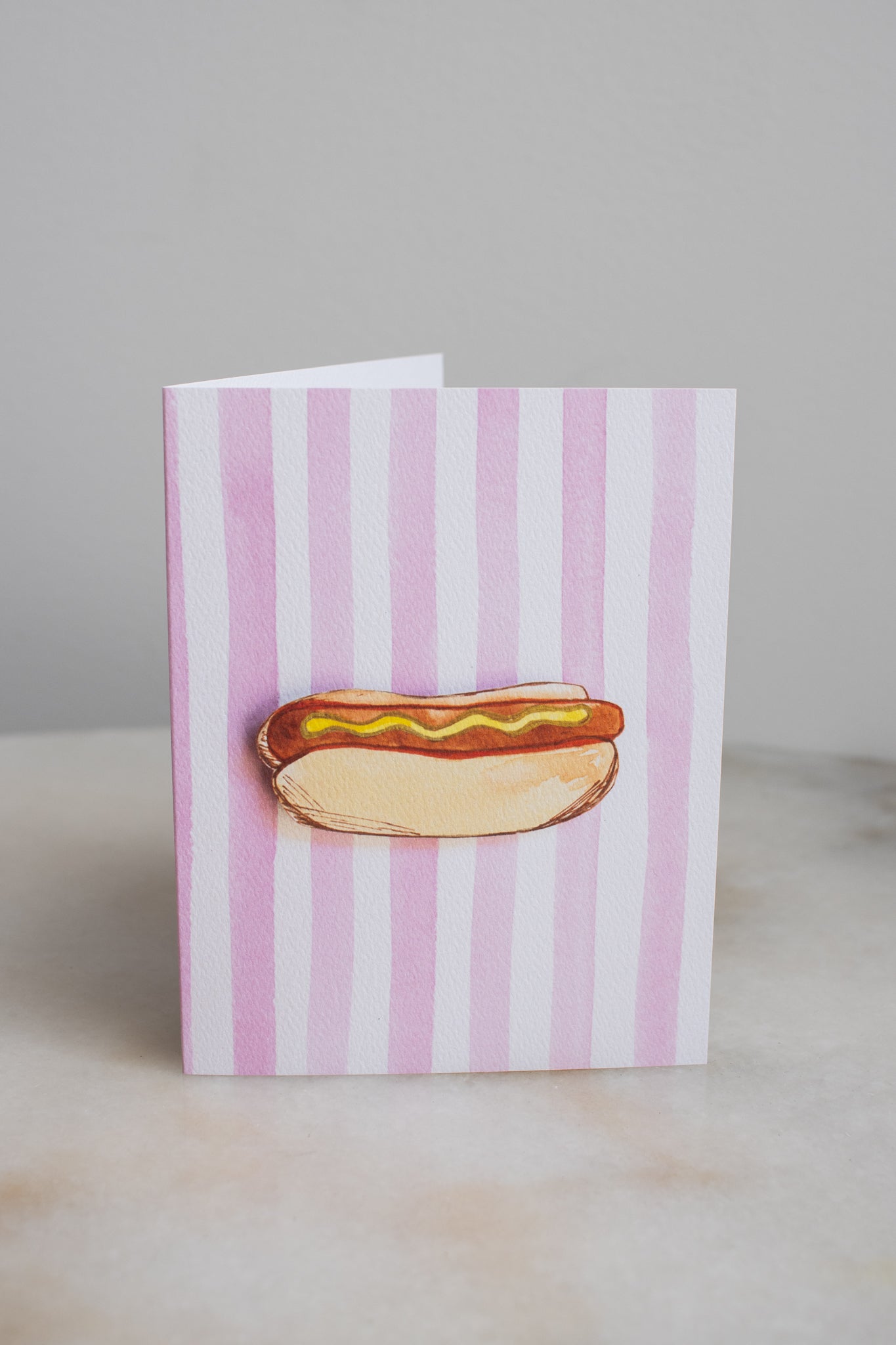 NYC Hot Dog & Stripes Card