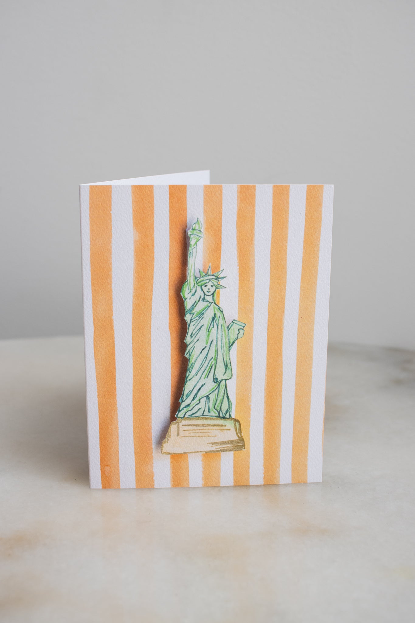NYC Statue of Liberty & Stripes Card