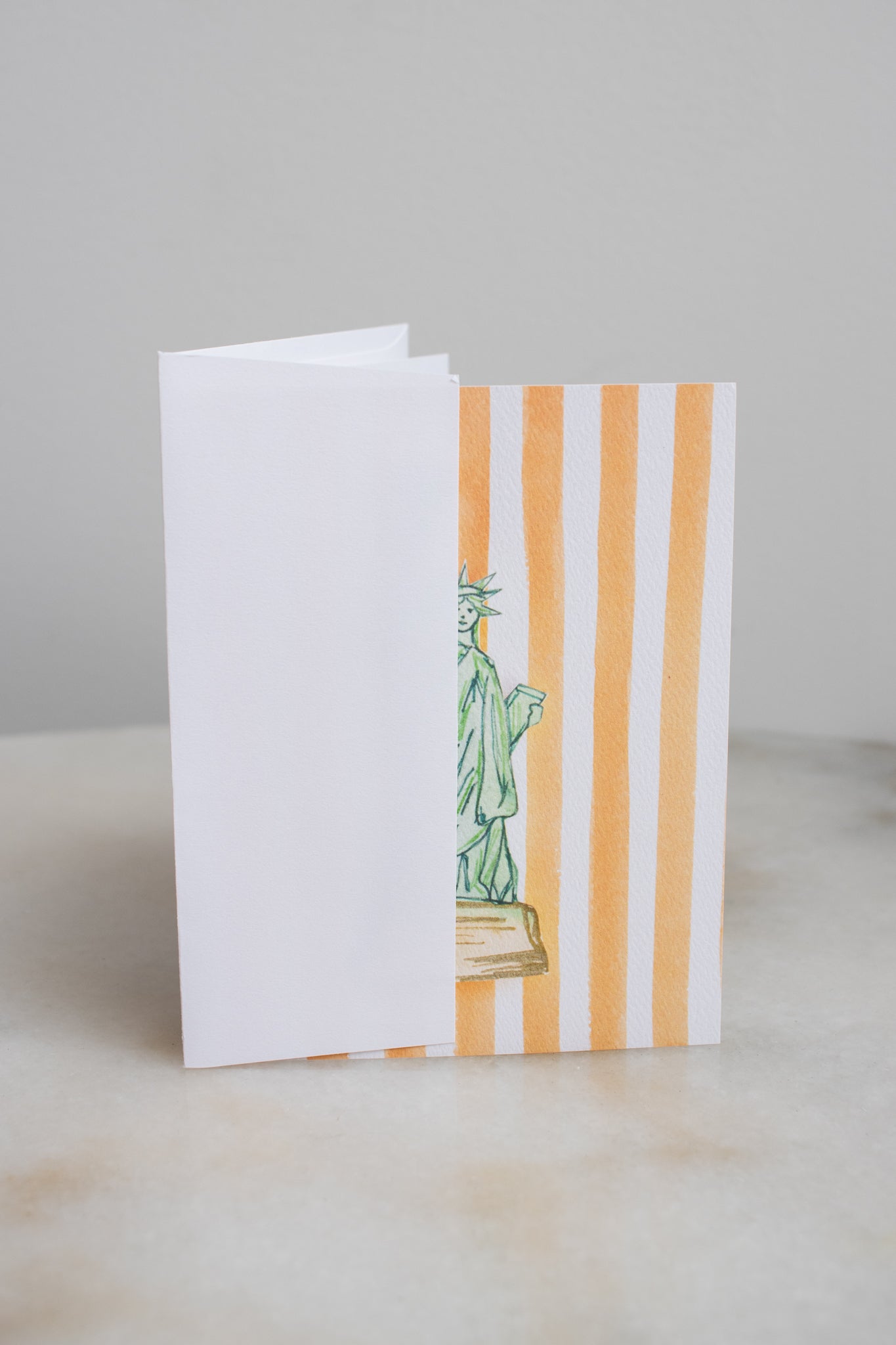 NYC Statue of Liberty & Stripes Card