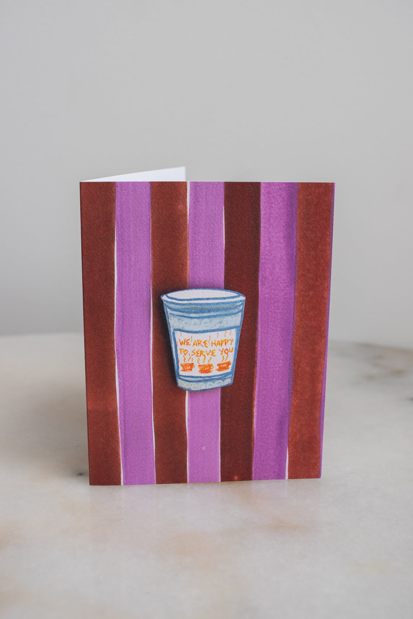 NYC Coffee & Stripes Card