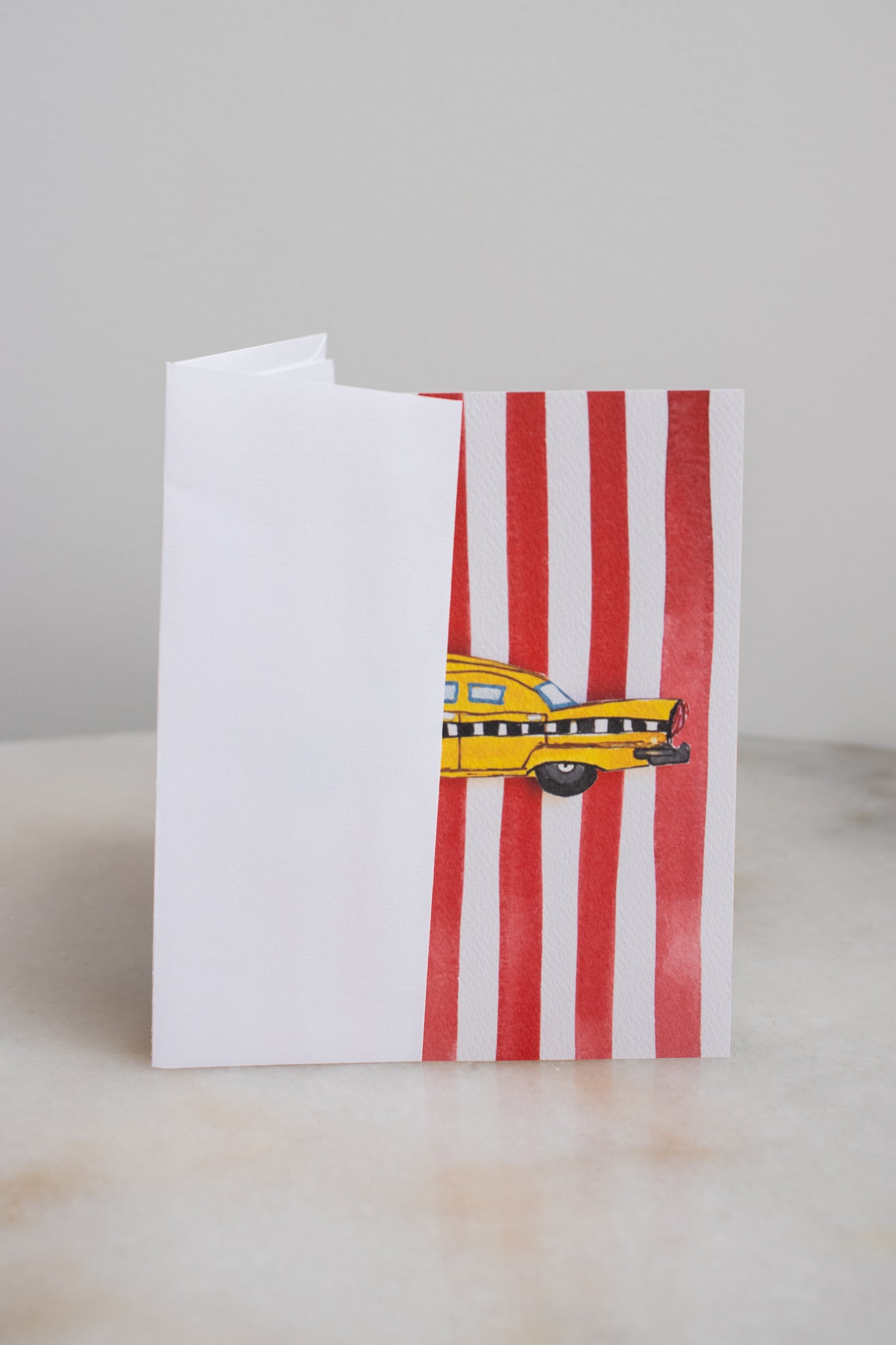 NYC Taxi & Stripes Card