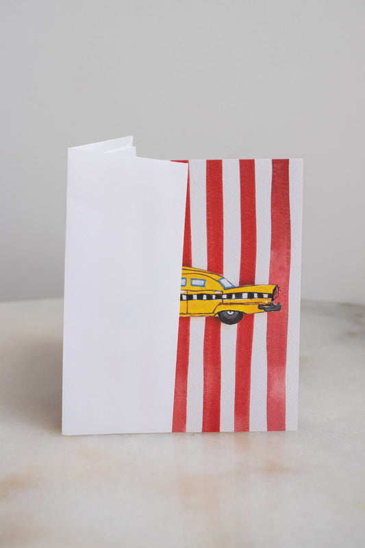 NYC Taxi & Stripes Card