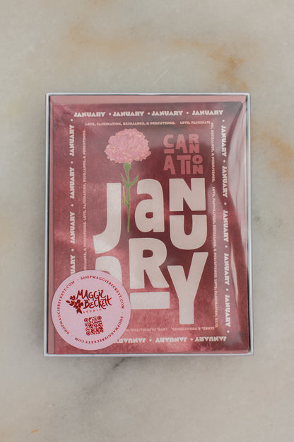 Boxed Set of 12 Birth Month Flower Collection Cards