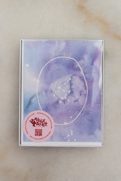 Boxed Set of 12 Astrological Signs Collection Cards