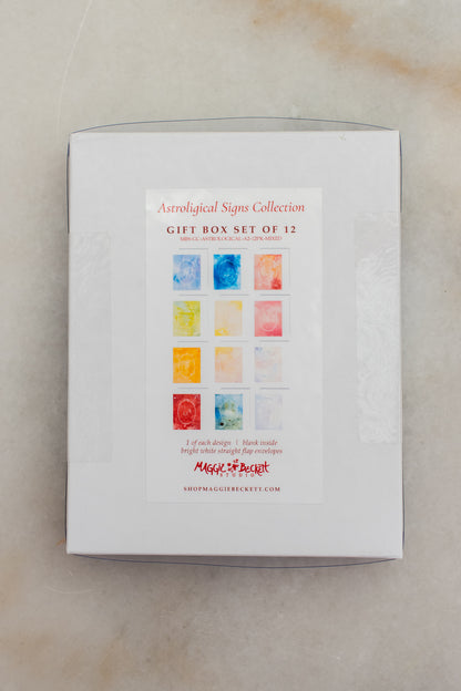 Boxed Set of 12 Astrological Signs Collection Cards