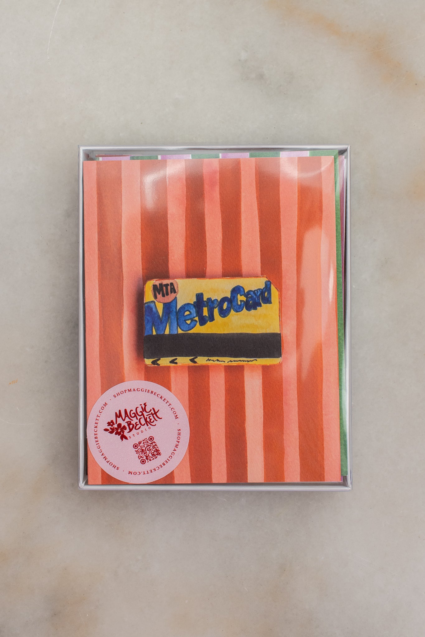Boxed Set of 10 NYC Icons & Stripes Collection Cards