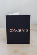 Congrats Floral Letters Card