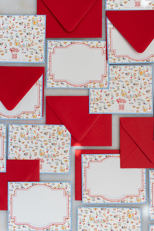 Boxed Set of 10 NYC Floral Pattern Cards