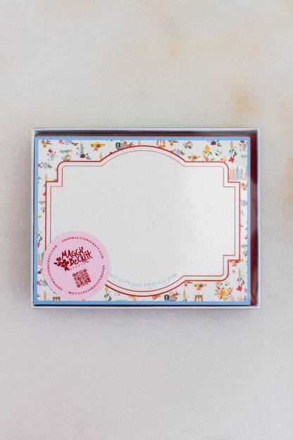 Boxed Set of 10 NYC Floral Pattern Cards