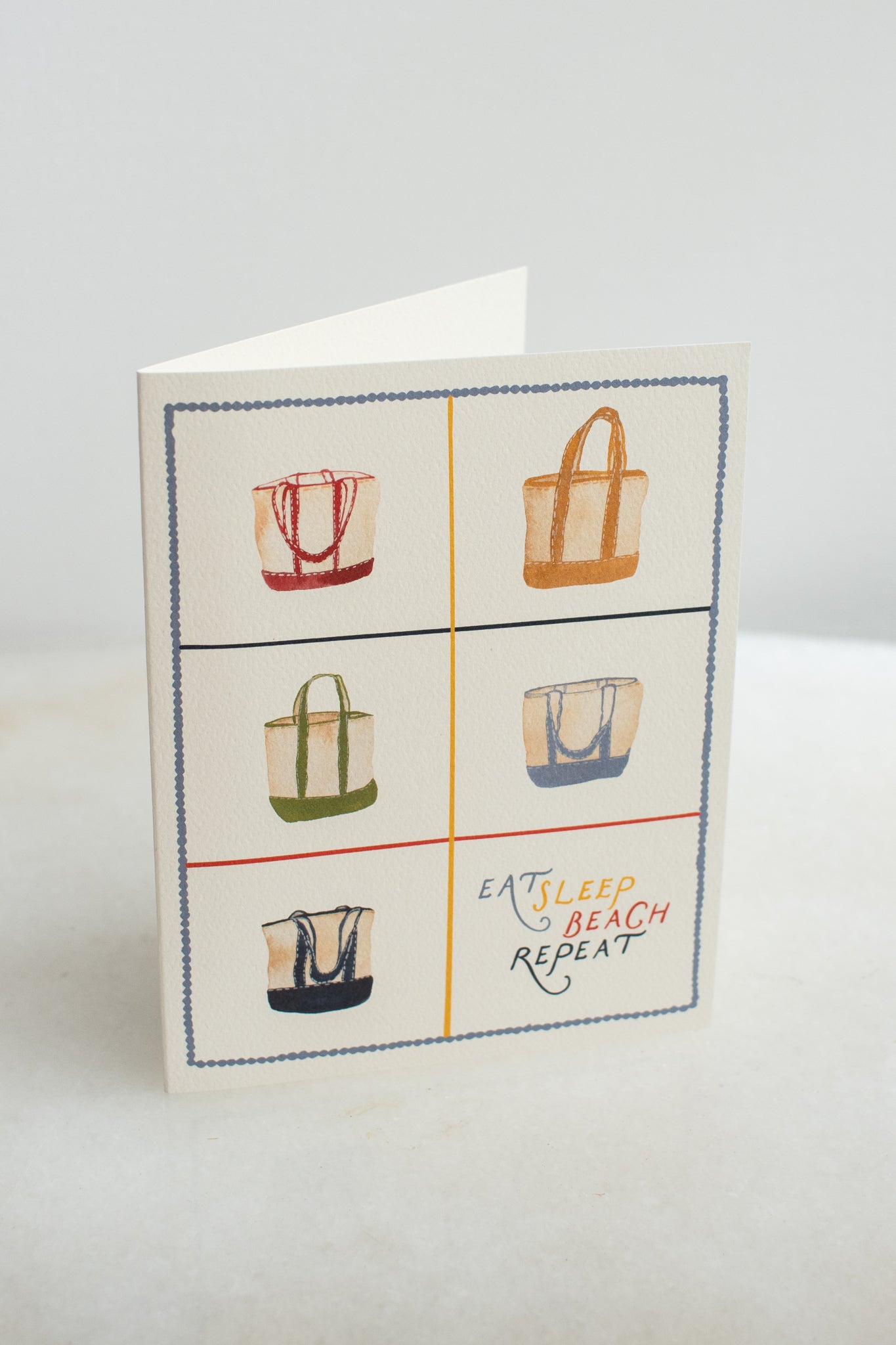 Eat, Sleep, Beach, Repeat Tote Card
