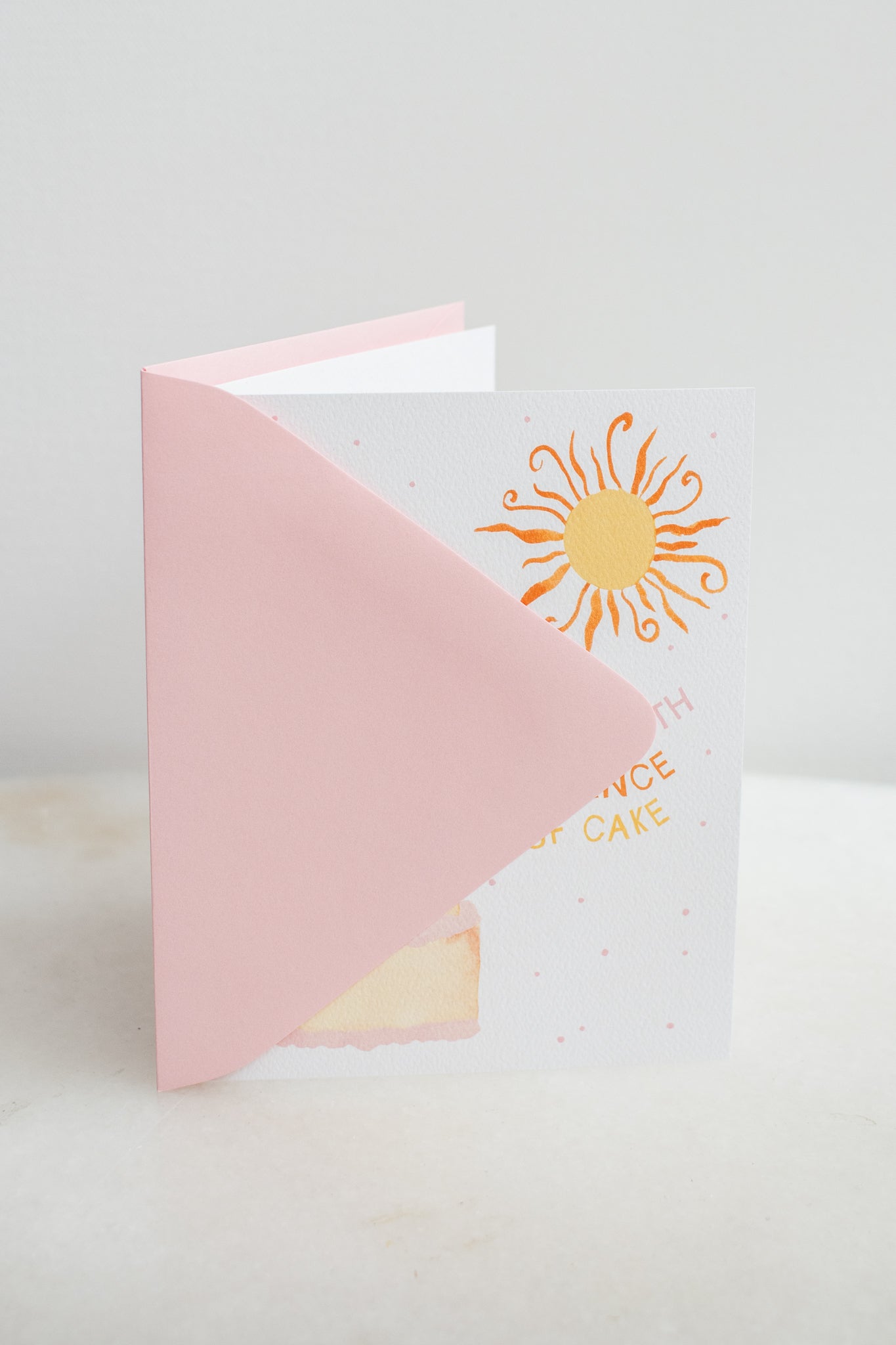 Sunny With a Chance of Cake Birthday Card