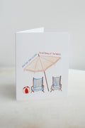 One Year Closer to Retiring at the Beach Birthday Card