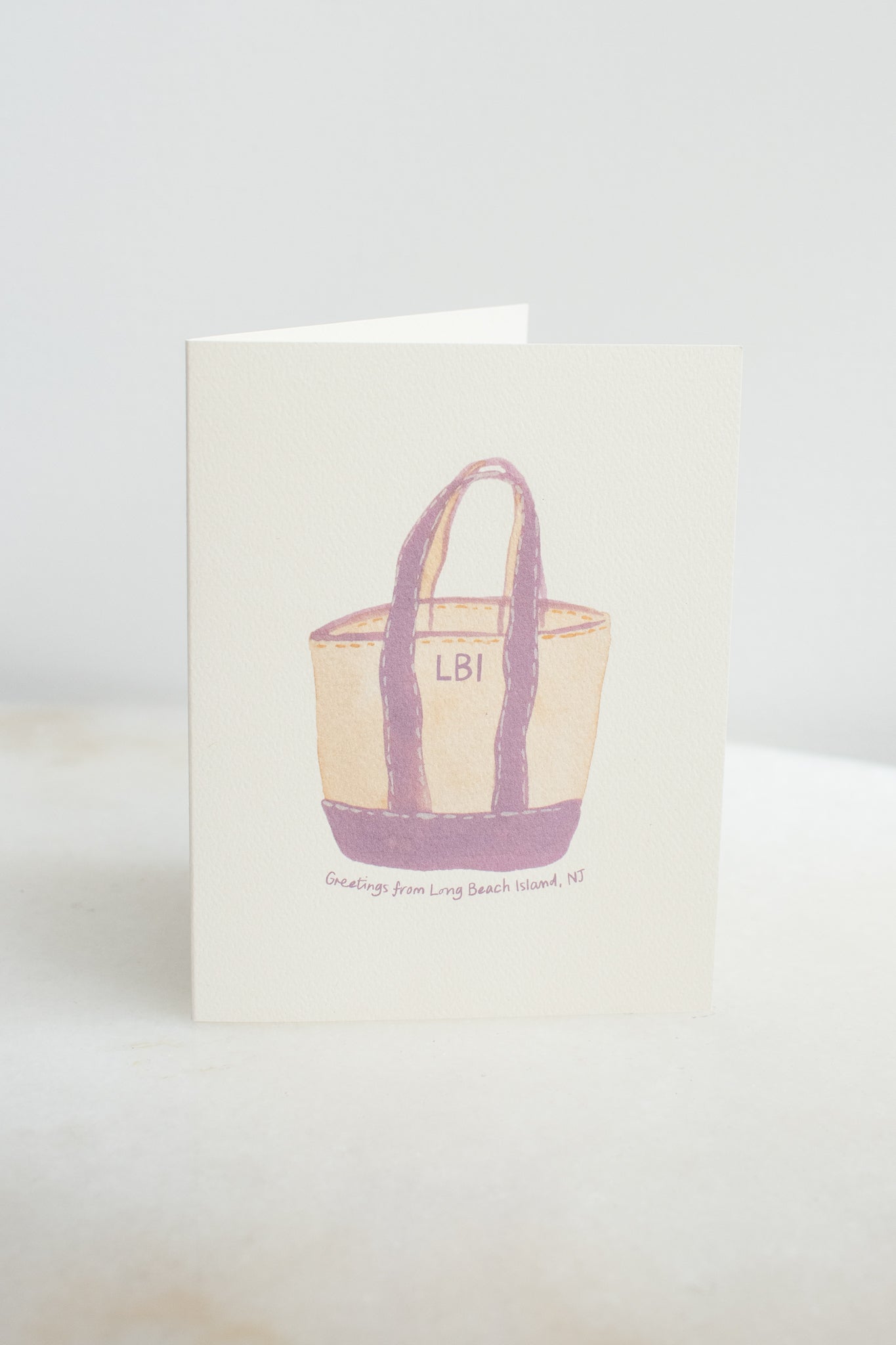 Long Beach Island Beach Tote Card