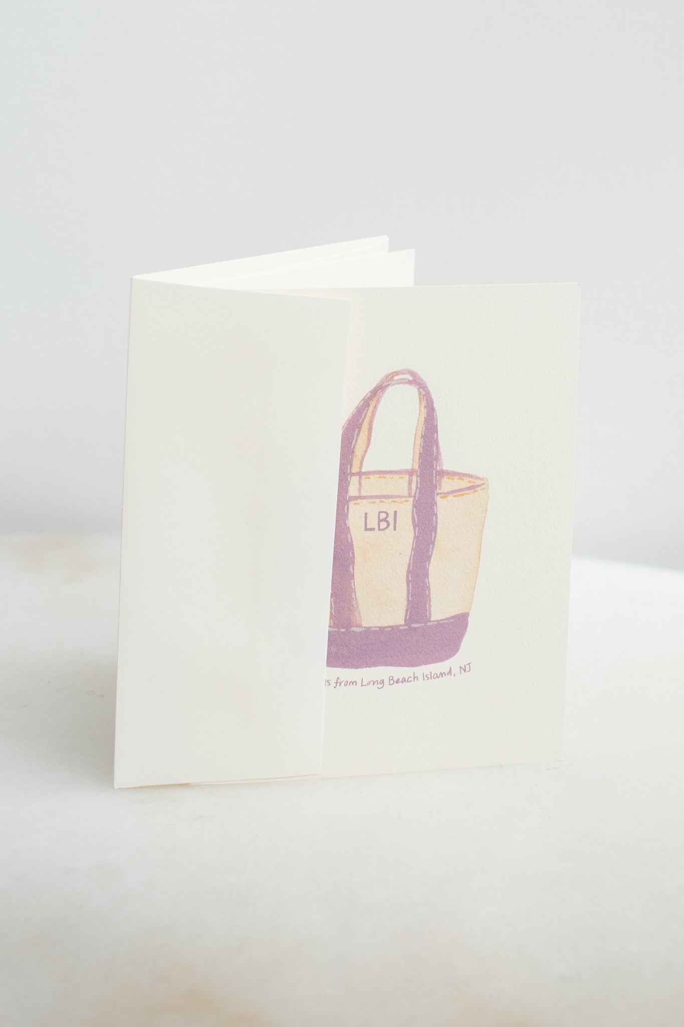 Long Beach Island Beach Tote Card