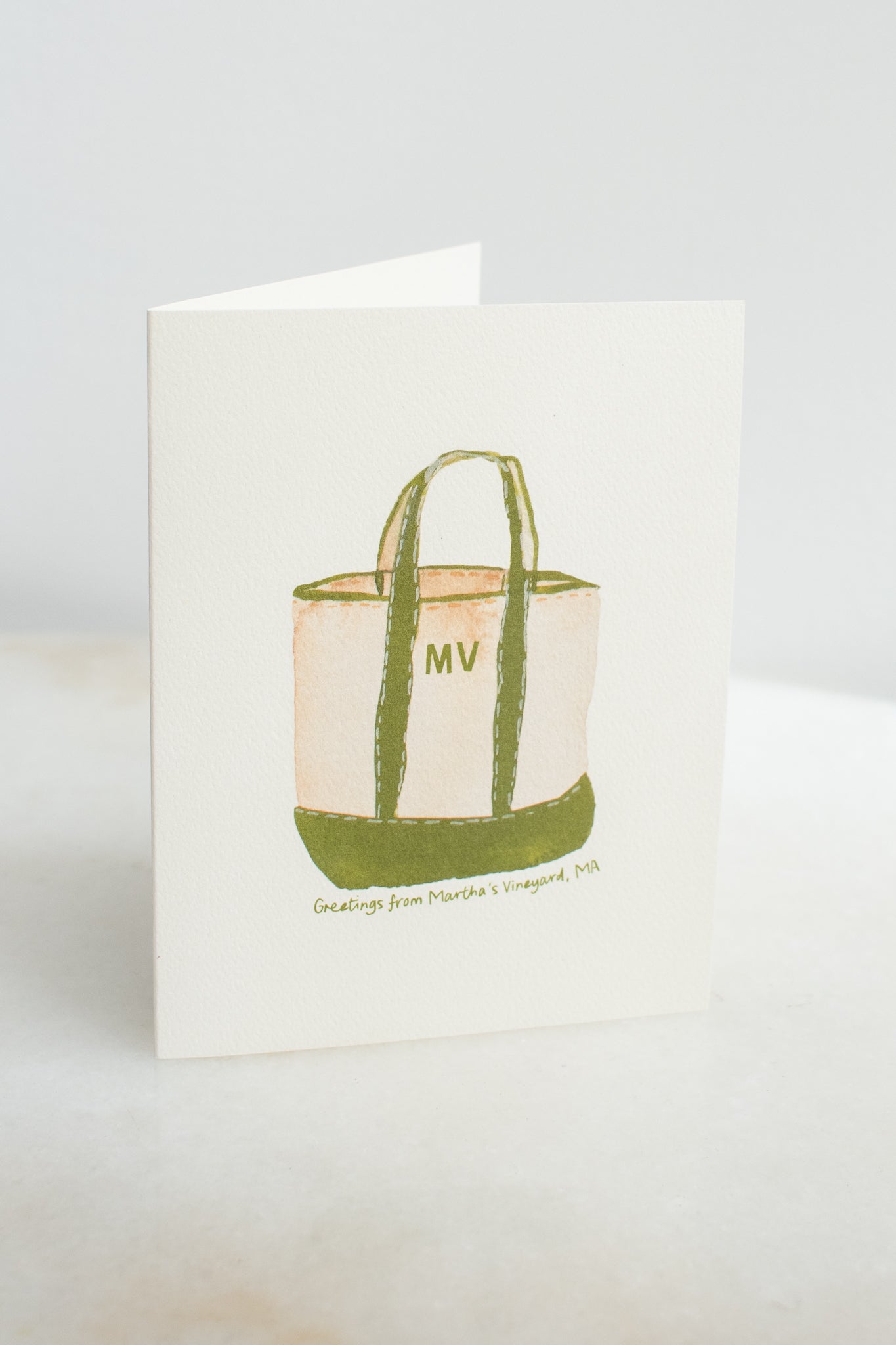 Martha's Vineyard Beach Tote Card
