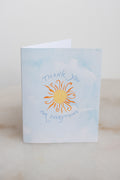 Thank You For Everything Sun Card