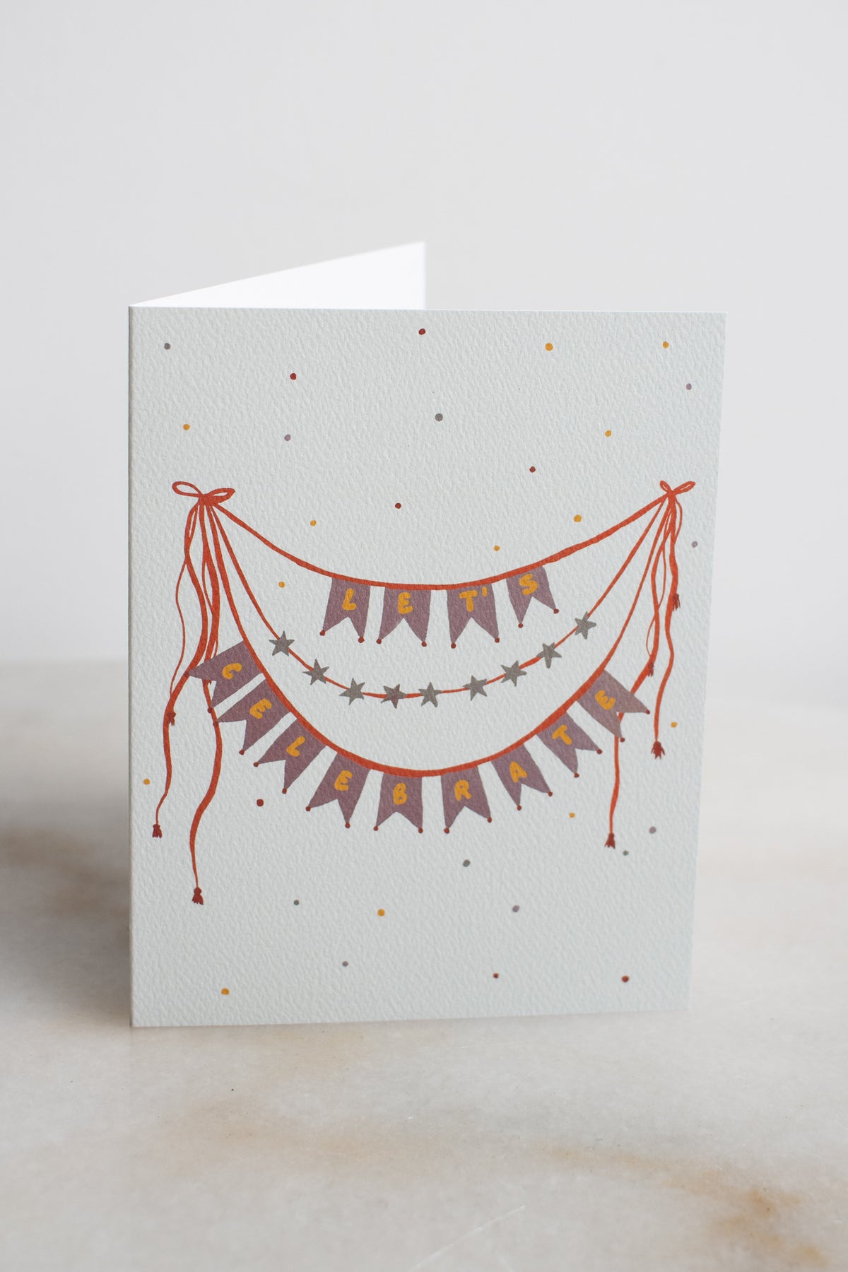 Let's Celebrate Bunting Banner Card