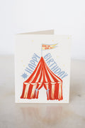 Circus Tent Happy Birthday Card